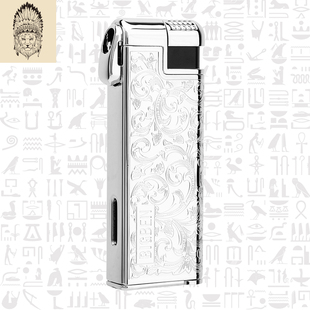 LUBINSKI和BIGBEN联名烟斗打火机可充气锌合金复古高档斜火点烟器