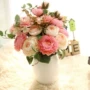 Châu Âu mô phỏng hoa hồng nhà phòng khách trang trí phòng ngủ hoa trang trí hoa giả nụ hoa sắp xếp hoa cẩm tú cầu - Trang trí nội thất đồ dcor phòng ngủ
