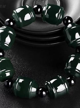 男女款和田玉手串青玉路路通手链