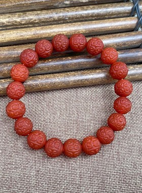 男女南红四川南红圆珠手串女士款