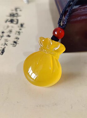 男女玛瑙玉髓小福袋招财纳福