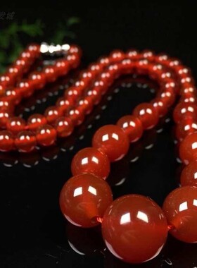 红玛瑙塔型链女款圆珠