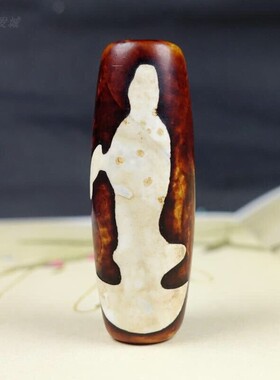 藏传老玛瑙观音天珠吊坠天然玉髓佛珠项链男女民族风挂饰新款包邮