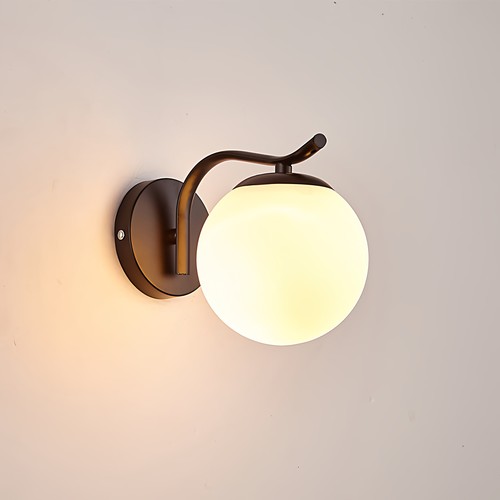 led玻璃北欧密封卧室床头墙壁灯