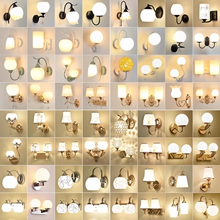 壁灯卧室新款创意客厅法式墙灯阳台楼梯走廊过道灯led美式床头灯