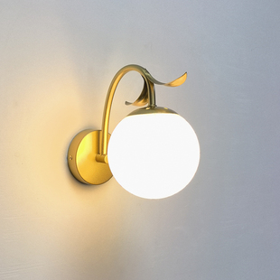 新款北欧轻奢壁灯美式中古风卧室床头灯简约客厅遥控led墙壁灯