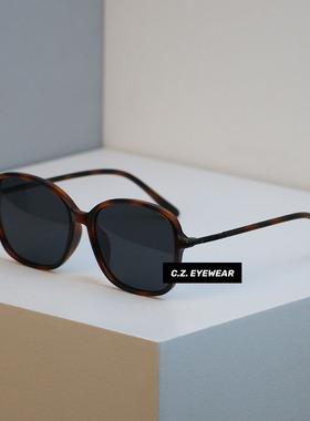 韩版新款复古方形高级感大框墨镜