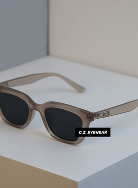 ins风窄框长方型防紫外线墨镜