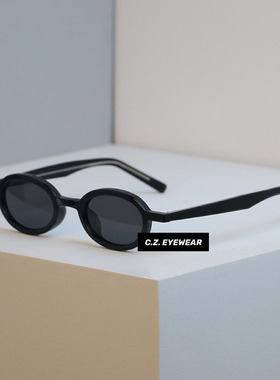 vintage老钱风小框小众墨镜