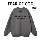 FOG复线essentials植绒字母高街圆领卫衣男女情侣秋冬季 美式 潮牌