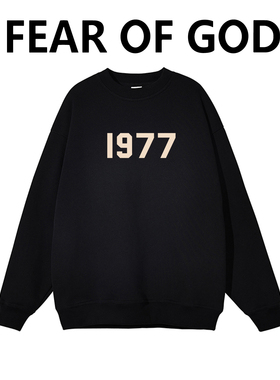 1977系复线essentials圆领FOG男女情侣秋冬潮牌套头宽松高街卫衣