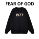 1977系复线essentials圆领FOG男女情侣秋冬潮牌套头宽松高街卫衣