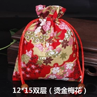 Глубокий хаки Плетный сливовый цветок 12*15