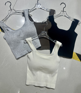 韩国东大门自带胸垫方领背心女装25年春夏秋款新时尚百搭吊带上衣