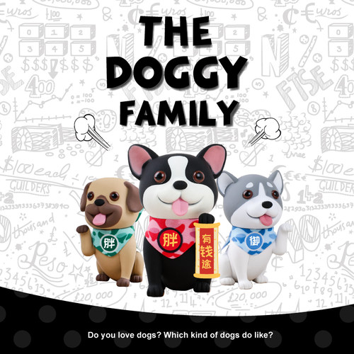 thedoggy招财手机支架盲盒摆件