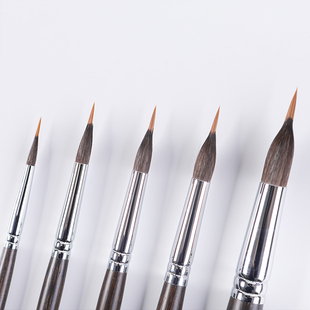 秀明水彩勾线笔两层毛尖形勾线笔2108手绘画笔描线笔单支及套装