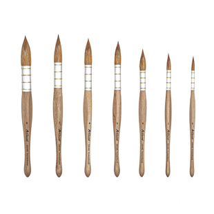 秀明Artsecret马毛细光峰画笔530KRS水彩丙烯油画笔手绘尖形画笔