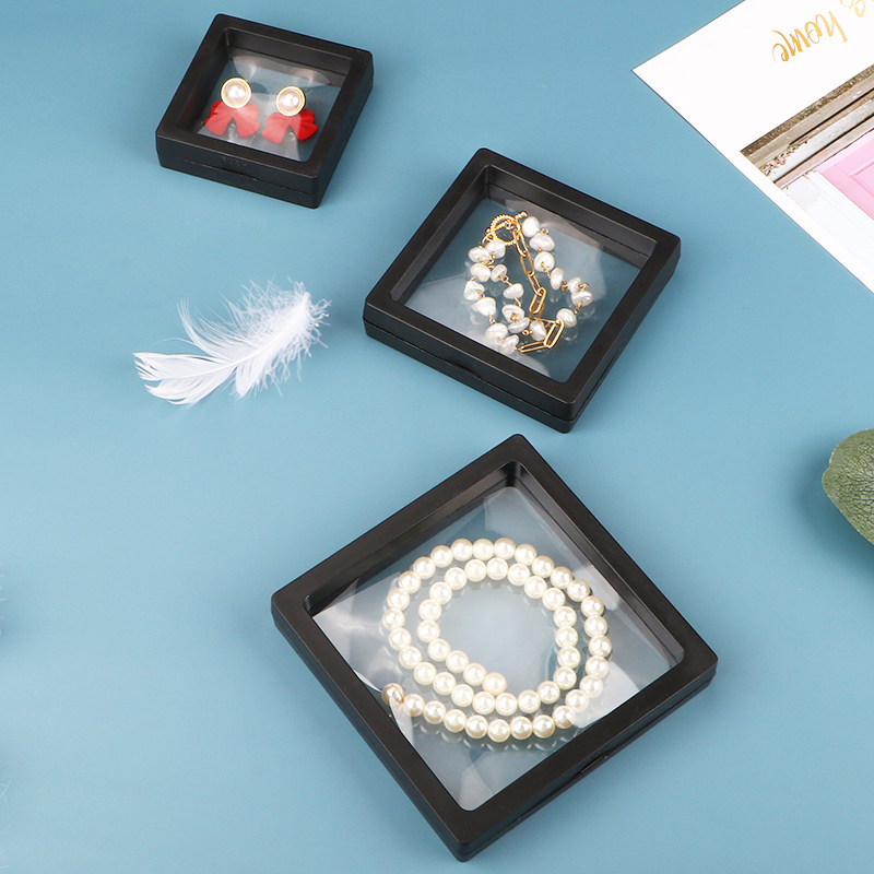 首饰收纳盒pe薄膜悬浮盒手串文玩展示耳钉戒指项链手镯珠宝饰品盒,饰品/流行首饰/时尚饰品新,首饰盒,淘宝优惠券,粉丝福利购,淘宝优惠卷