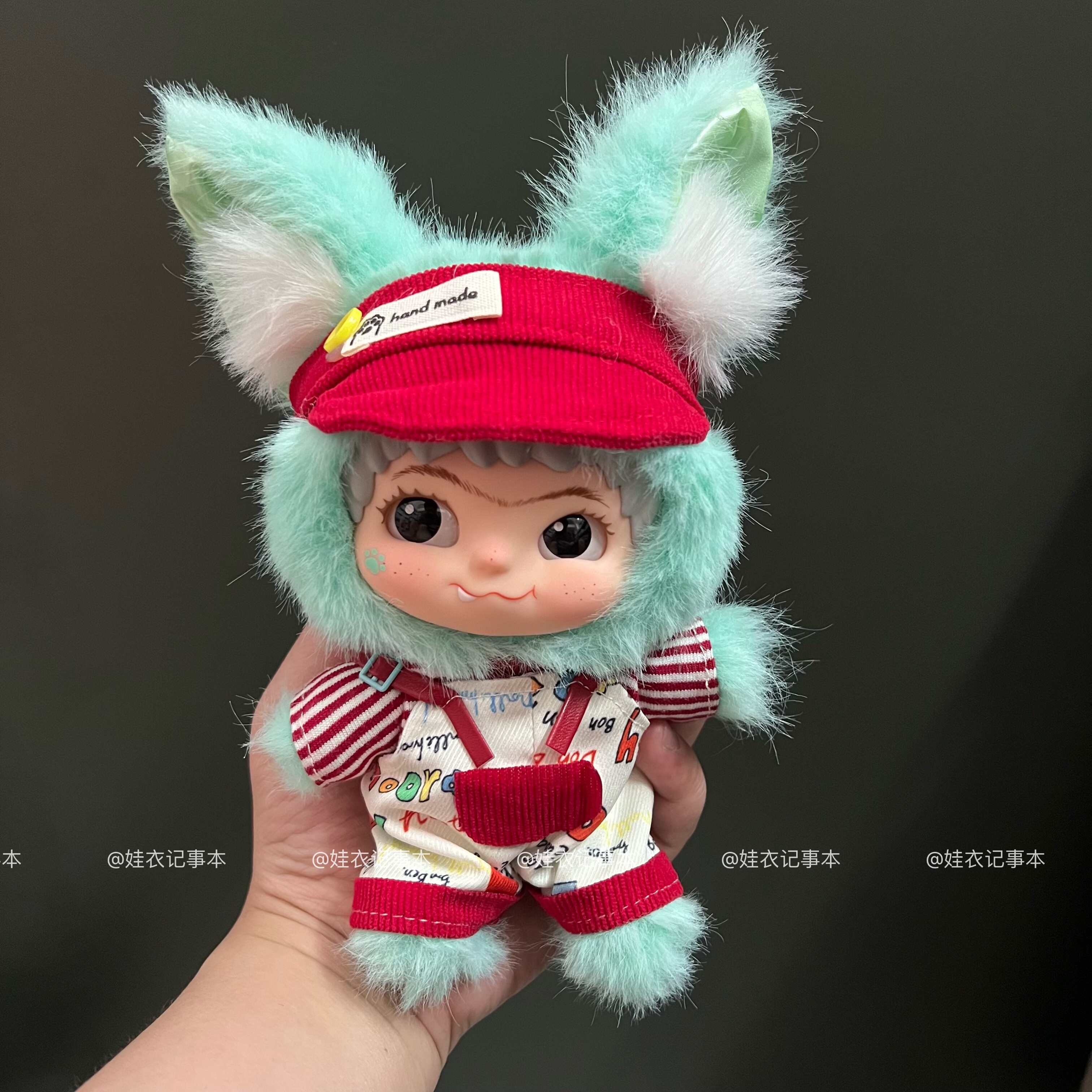 Wakuku二代娃衣哇库库17cm衣服通用搪胶毛绒潮玩玩偶狐狐兔兔娃衣