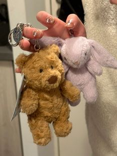 英国新品jELLYCAT巴塞罗熊挂饰包包挂件钥匙扣毛绒安抚玩偶男女孩