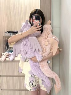 jELLYCAT英国玫瑰色龙粉龙紫龙黑龙蓝色公仔毛绒玩具男女宝宝玩偶