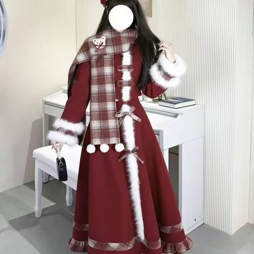 新年战袍秋冬甜美氛围套