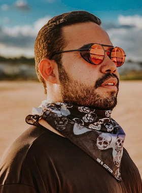 七色海兰建男人墨镜COSPLAY道具二点五角色条悟同款动漫周边眼镜