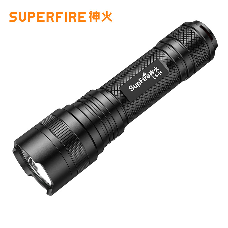 神火26650强光手电筒L6军家用L2可充电式防水LED聚光超亮多功能灯