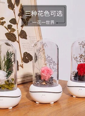 永生花香薰灯无火精油香薰机室内房间卧室扩香机创意七夕礼品摆件