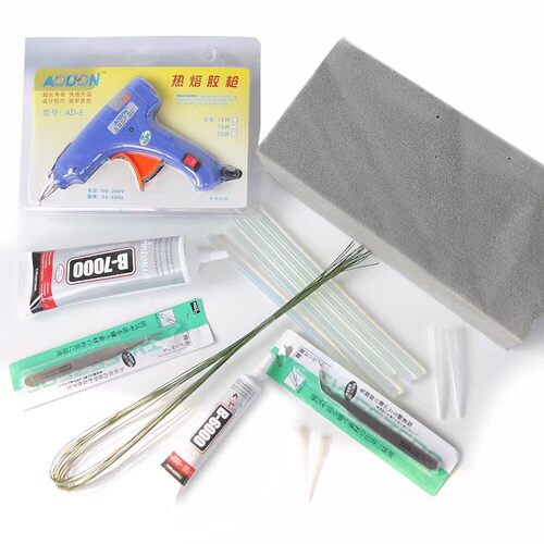 永生花礼盒花艺礼品玻璃罩DIY制作工具材料系列铁丝镊子泡沫海绵
