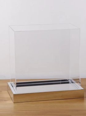 永生花亚克力镜面 心形DIY花艺材料高透明展示罩摆件表白七夕礼物