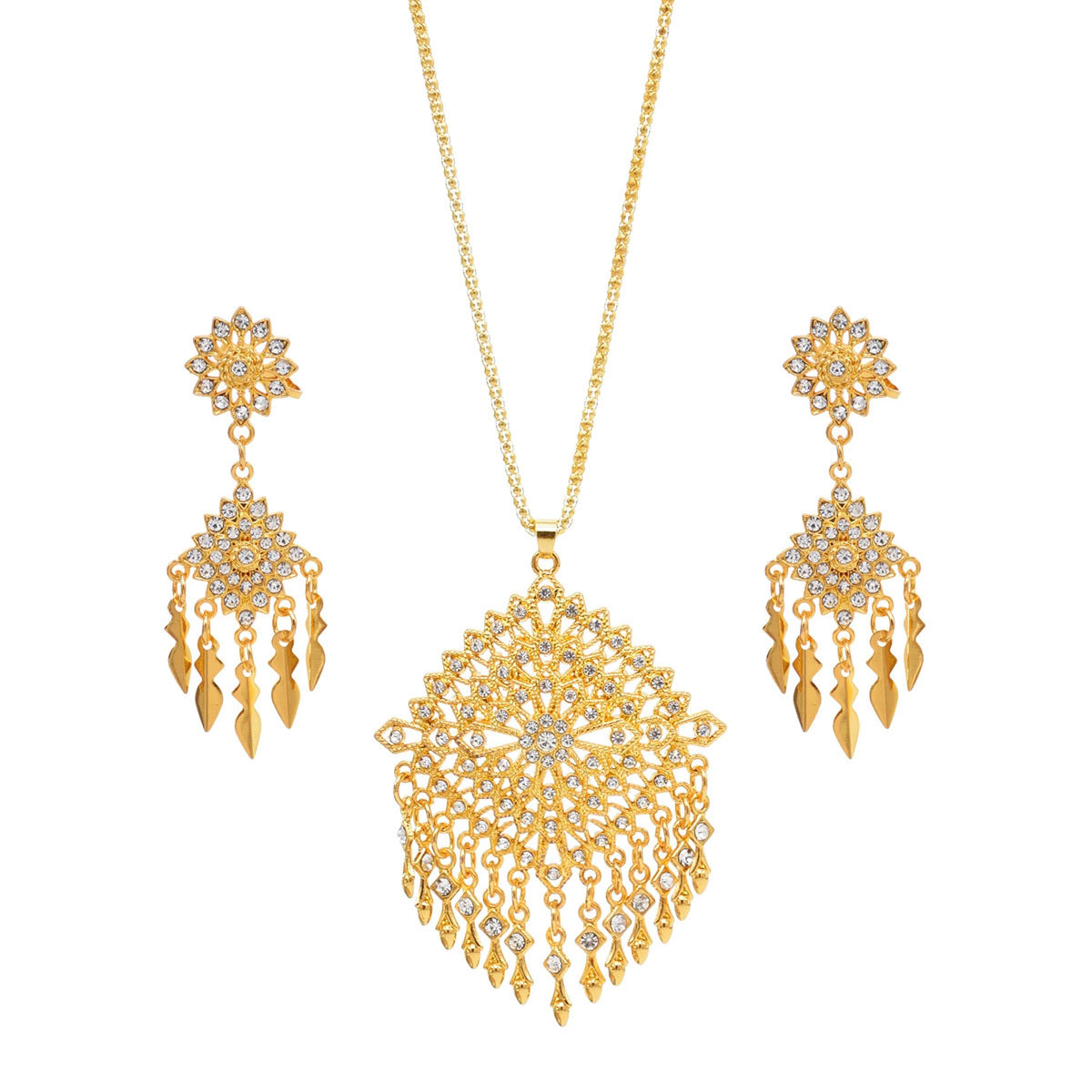 云南傣族耳环项链女民族风金色流苏耳饰西双版纳吊坠印度旅游饰品,饰品/流行首饰/时尚饰品新,组合套装,淘宝优惠券,粉丝福利购,淘宝优惠卷