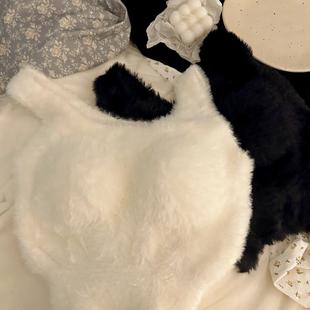 日系保暖中长款背心式吊带内衣女亲肤外穿加厚上衣带胸垫内搭新款