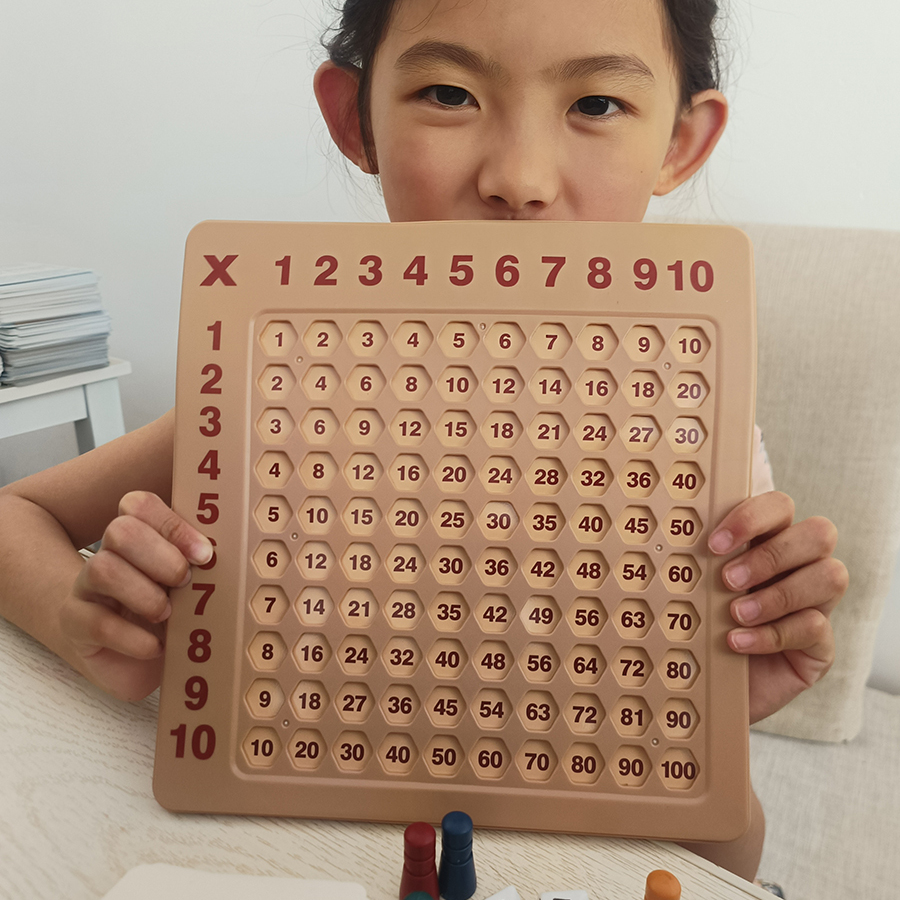 启蒙小学生数学二年级教具大九九乘法口诀表桌游盘大练习背诵神器