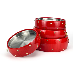 饭店餐厅明档特色展示菜红鼓盘子酒店创意小龙虾浅盆炒大盘鸡专用