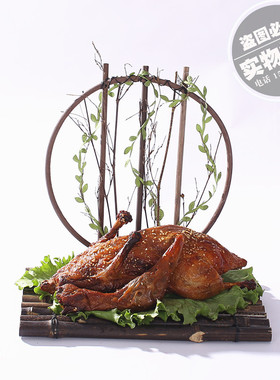 意境菜造型竹排饭店用编织私房菜