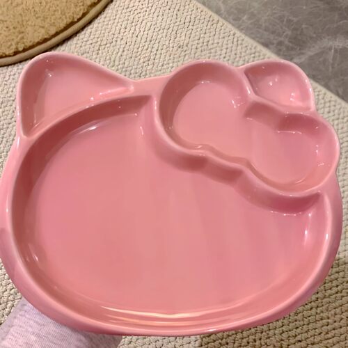 HelloKitty分格餐盘可爱卡通