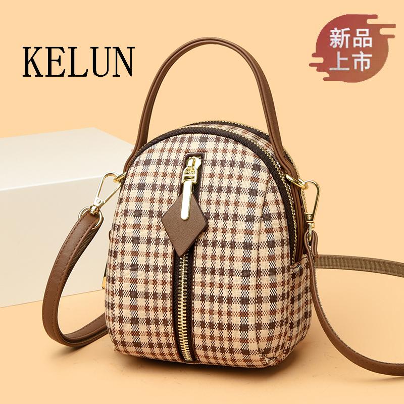 手提小包手机包包2025春夏新款时尚女包单肩百搭斜挎包女士真皮包