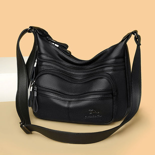 真皮大包包2022新款夏斜挎小包中老年人女包中年妈妈包软皮大容量