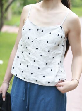 防凸点原生态水果酵素洗汉麻吊带打底背心内搭女时尚美背26151