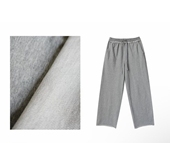 毛边薄款 细纱支汉麻棉夏季 软糯毛圈松紧腰休闲灰25267 卫裤 春夏款
