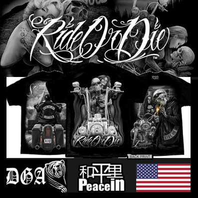 【美国直邮】DGA Ride or die 哈雷騎行T恤 美国官方货源 匪帮tee