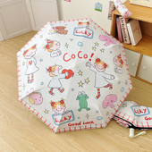 可爱Coco酱雨伞晴雨两用黑胶太阳伞自动紫外线遮阳伞防晒折叠学生