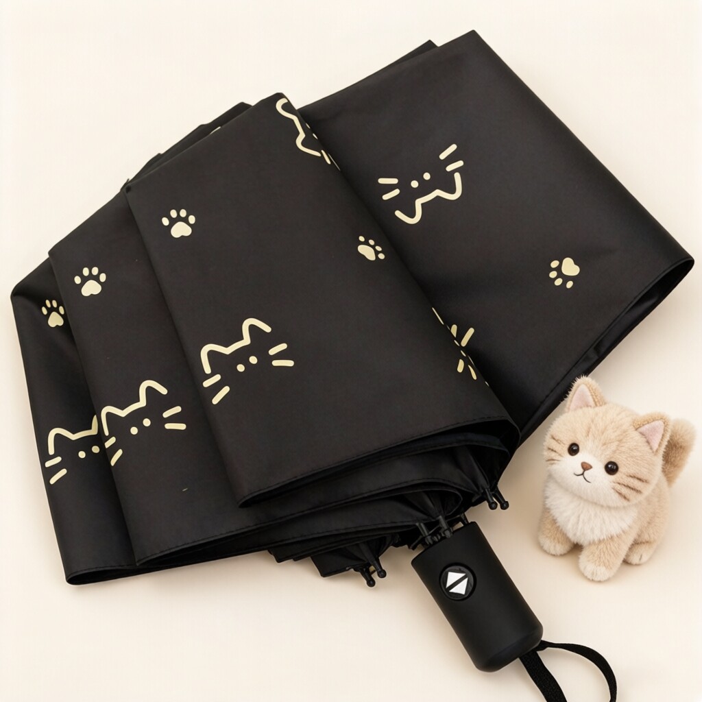 全自动雨伞晴雨两用太阳伞折叠双层防晒黑色防紫外线uv女生高颜值