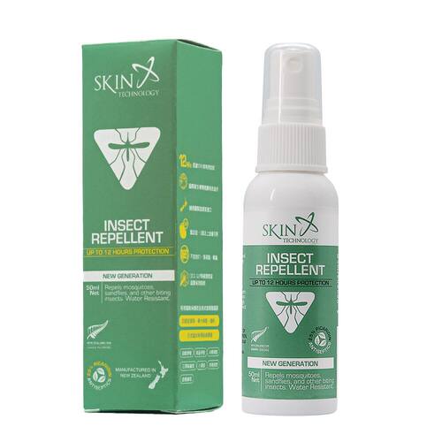 SKIN TECHNOLOGY基孔肯热新西兰25%50ml定驱蚊喷雾长达12小时进口