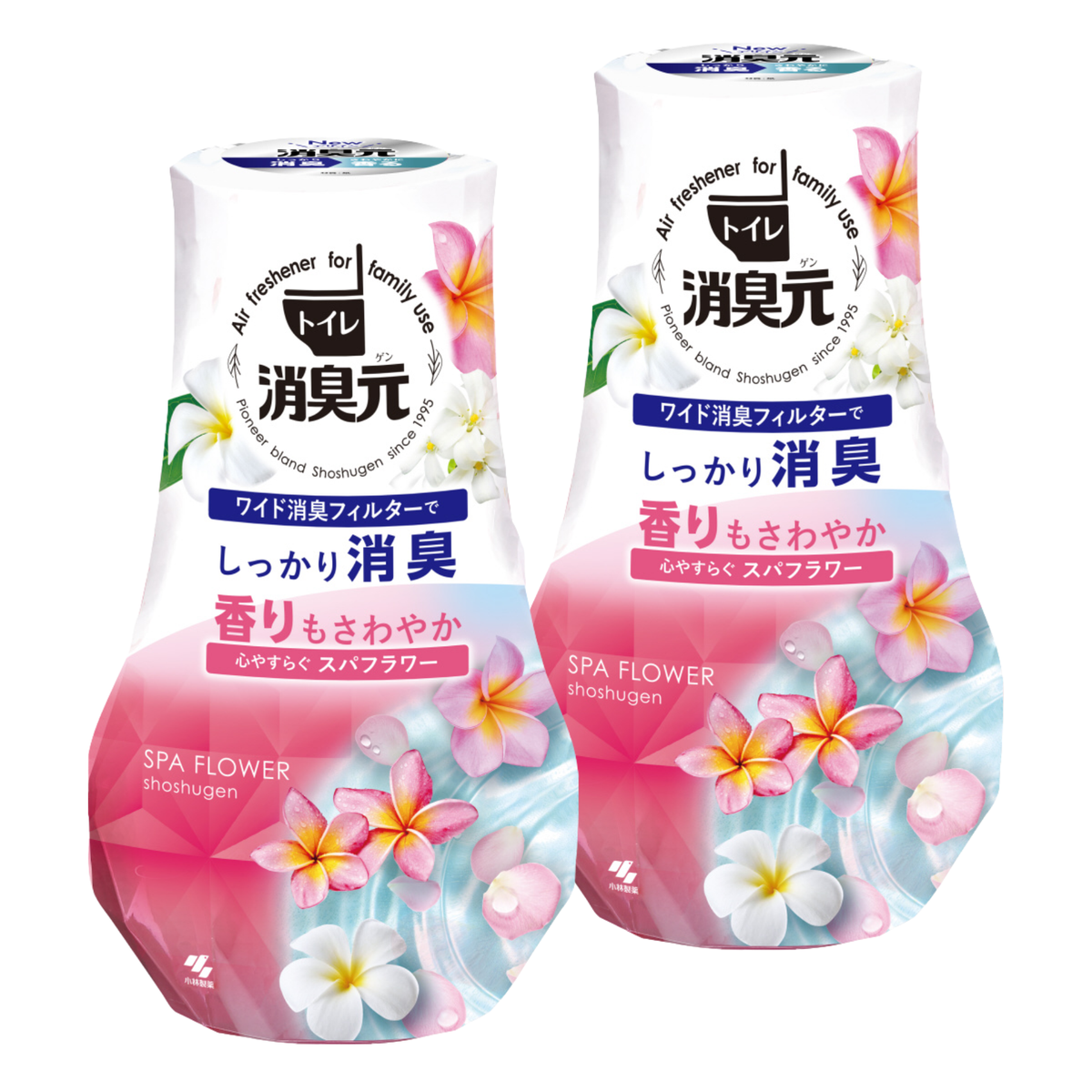 小林制药 优惠孖装浴厕消臭元芳香剂芬芳花香400ml空气清新除臭剂