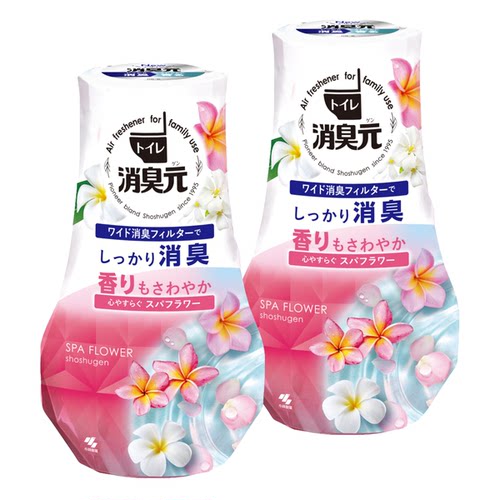 小林制药 优惠孖装浴厕消臭元芳香剂芬芳花香400ml空气清新除臭剂
