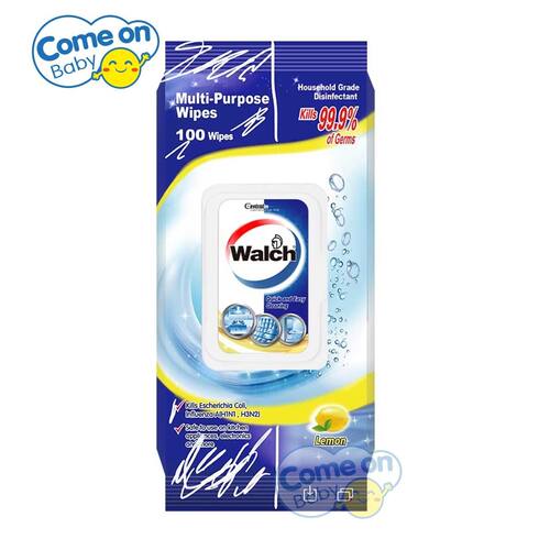 Walch威露士 多用途家居表面消毒湿纸巾柠檬味00片装一包日常家用