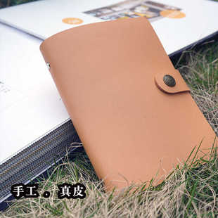 加厚B5牛皮带扣笔记本活页本六孔A5复古记事本子A6可拆卸定制手账