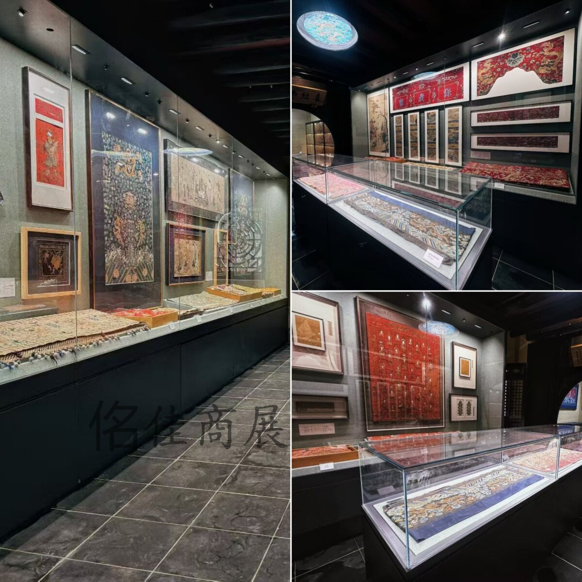 博物馆展示柜恒温恒湿电动平移通柜古董字画文玩定制陈列柜